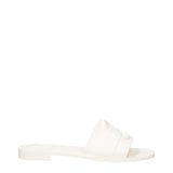 Moncler White Cotton Slippers