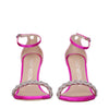 Stuart Weitzman Pink Satin Stiletto Heels Sandals