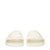 Moncler White Cotton Slippers Sandals