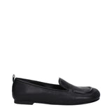 Premiata Black Leather Slip-On Loafers