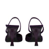The Attico Purple Leather Stiletto Heels Sandals