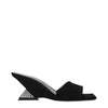The Attico Black Leather Platforms