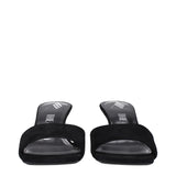 The Attico Black Leather Platforms