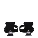 The Attico Black Leather Platforms