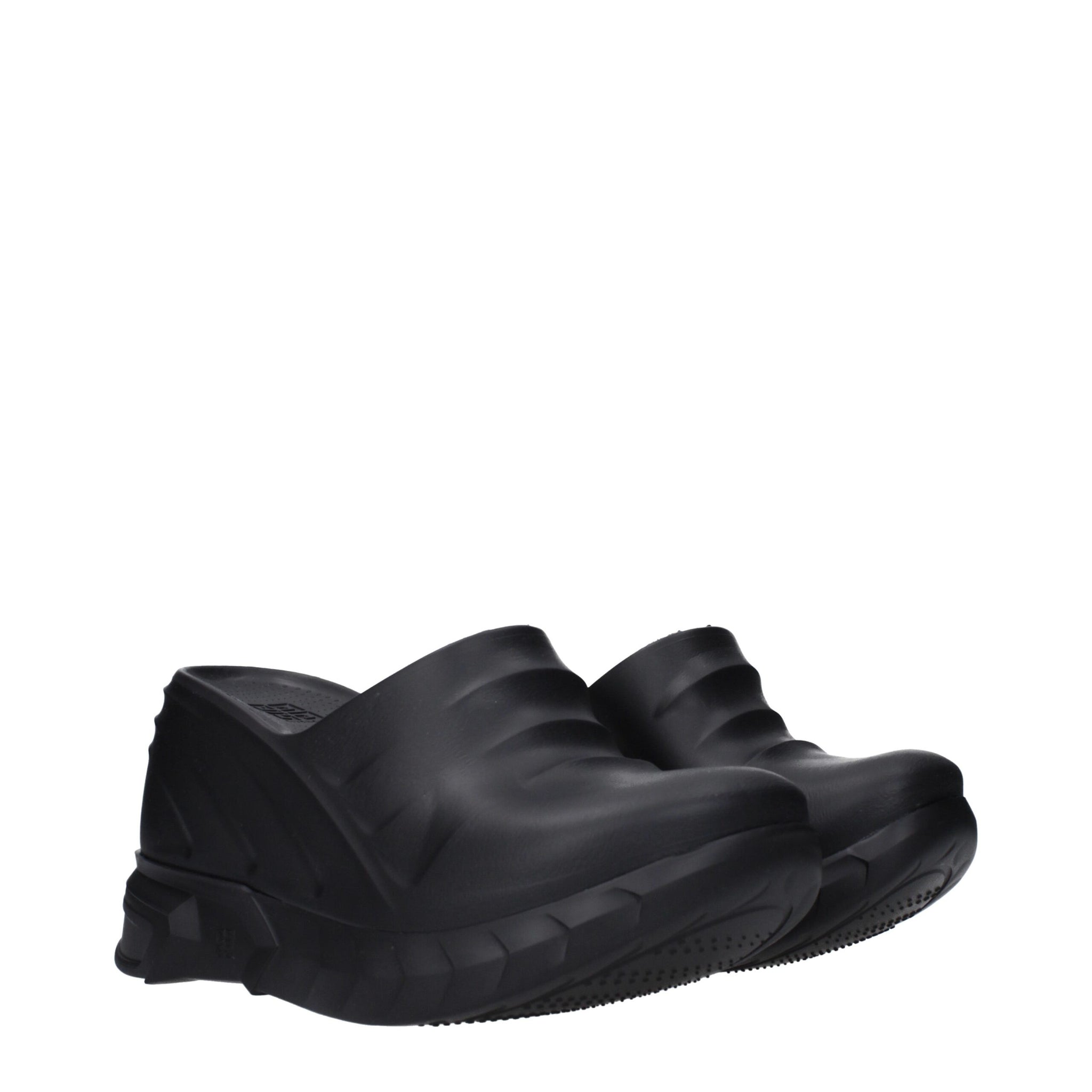 Givenchy Black Cotton Slippers