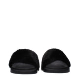 Givenchy Black Cotton Slippers
