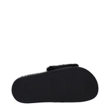 Givenchy Black Cotton Slippers
