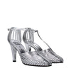 Givenchy Gray Leather Stiletto Heels Sandals