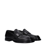 Dolce & Gabbana Black Leather Slip-On Loafers
