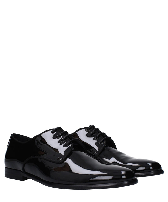 Dolce & Gabbana Black Leather Oxfords And Derbies
