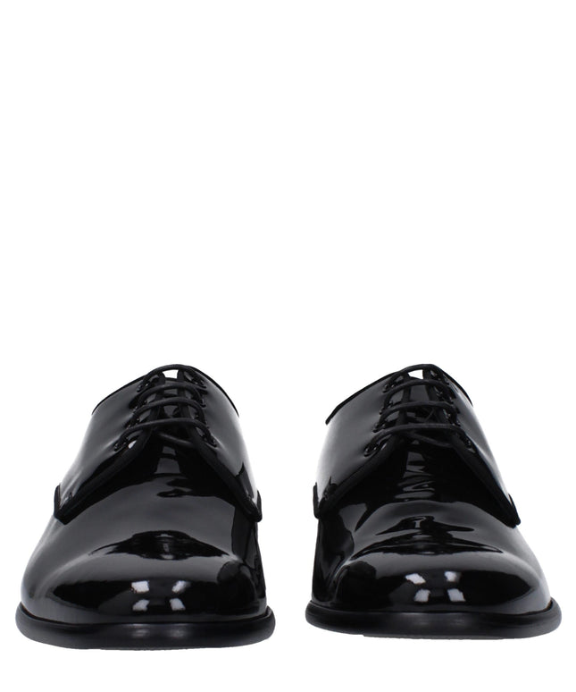Dolce & Gabbana Black Leather Oxfords And Derbies