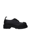 Marni Black Leather Oxfords And Derbies