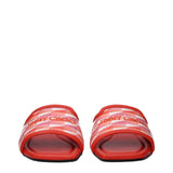 Jimmy Choo Orange Fabric Slippers
