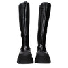 Ganni Black Leather Over The Knee