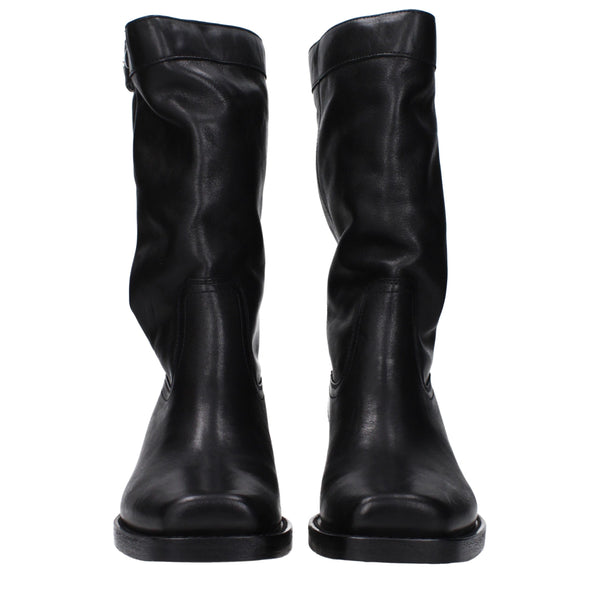 Isabel Marant Black Leather Ankle Boots