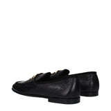 Dolce & Gabbana Black Leather Slip-On Loafers