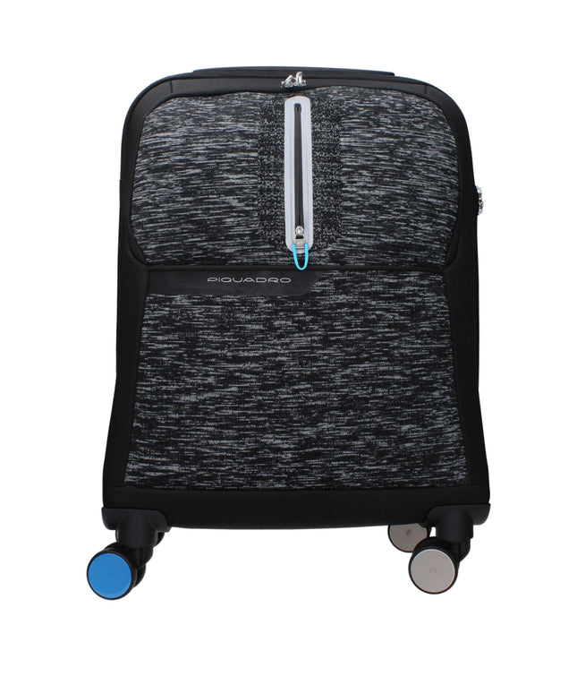 Piquadro Black Fabric Luggage And Travel