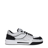 Dolce & Gabbana White Leather Low Top Sneakers