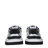 Dolce & Gabbana White Leather Low Top Sneakers