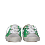 Philippe Model Green Leather Low Top Sneakers