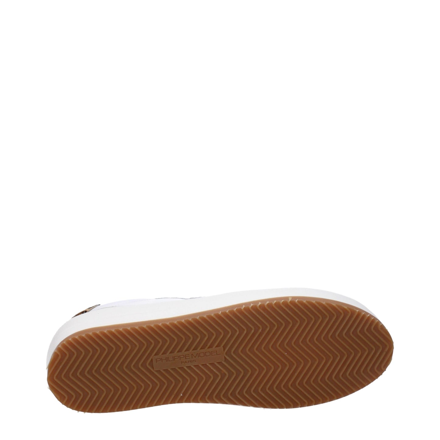 Philippe Model White Leather Low Top Sneakers