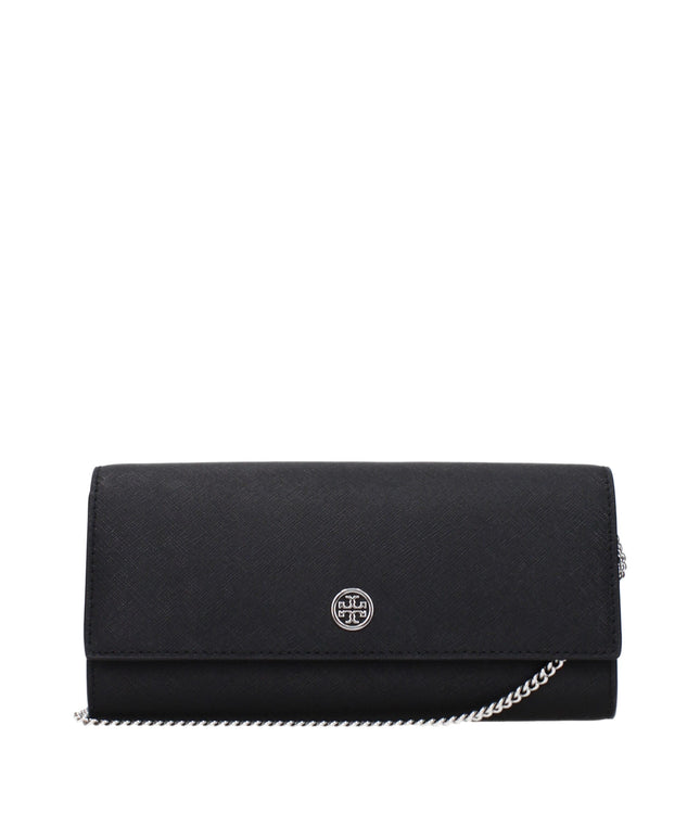 Tory Burch Black Leather Clutch Bags