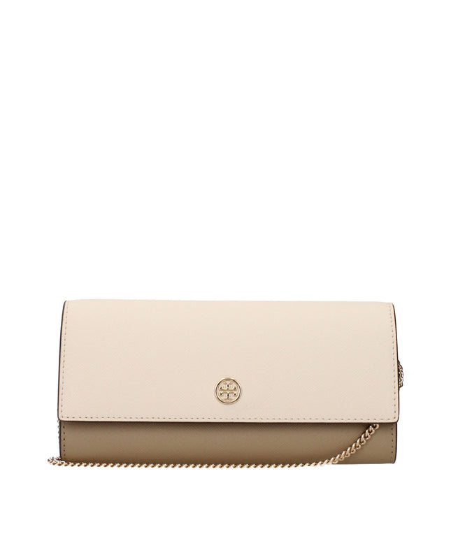 Tory Burch Beige Leather Clutch Bags