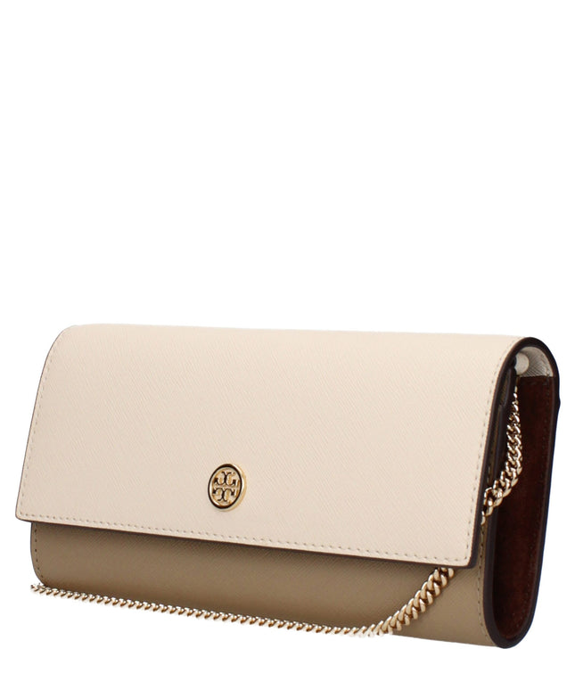 Tory Burch Beige Leather Clutch Bags