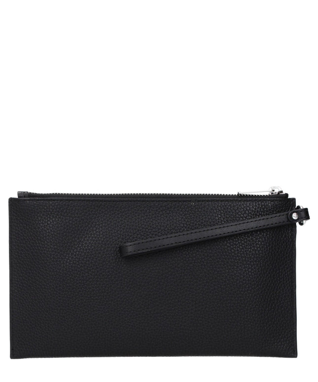 Michael Kors Black Leather Clutch Bags