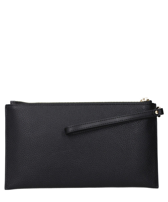 Michael Kors Black Leather Clutch Bags
