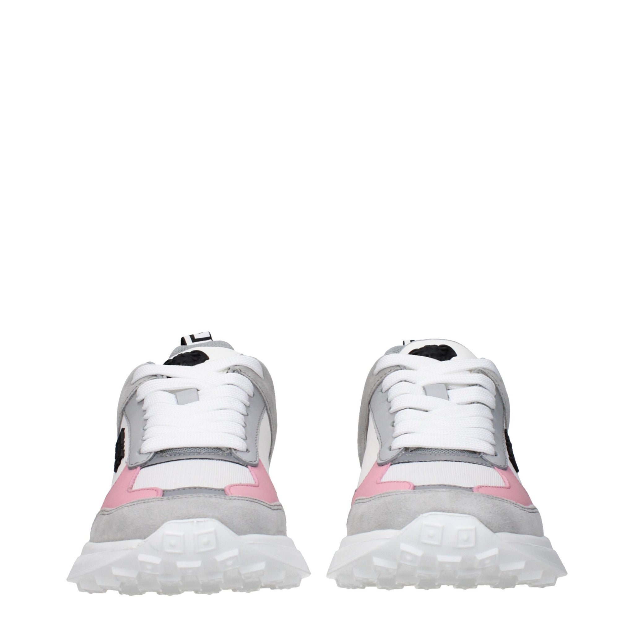 Versace White Fabric Sneakers