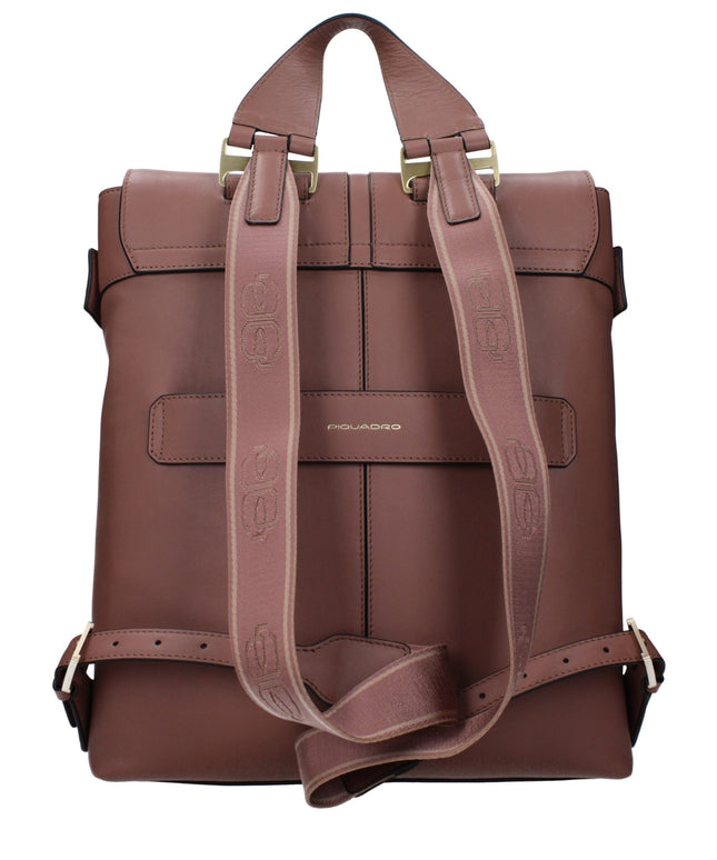 Piquadro Brown Leather Backpacks