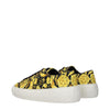 Versace Gold Fabric Sneakers
