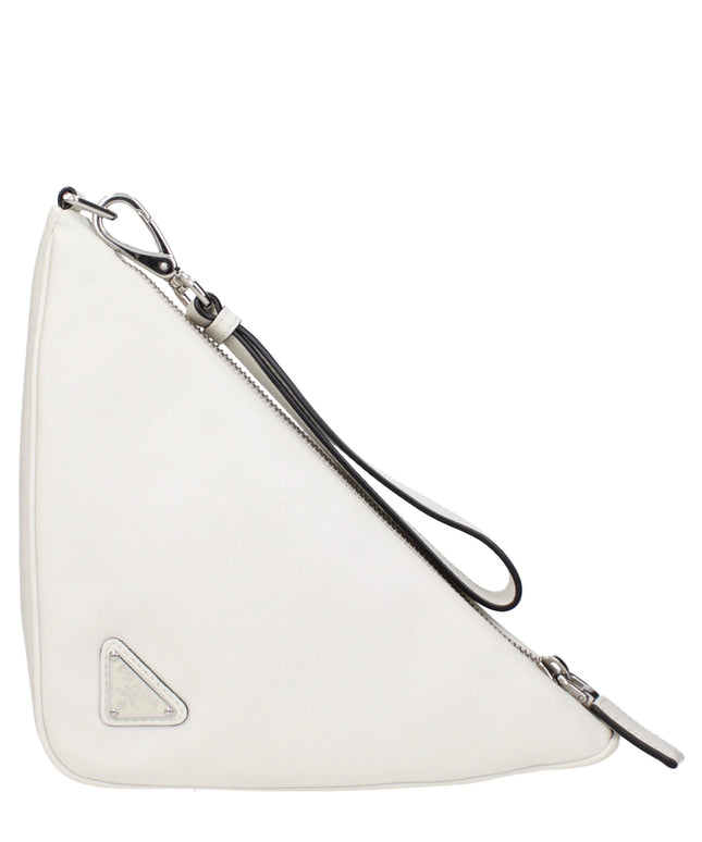 Prada White Leather Clutch Bags