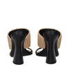 Versace Beige Raffia Platforms