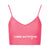 Comme Des Fuckdown Pink Polyester Tops & T-Shirt