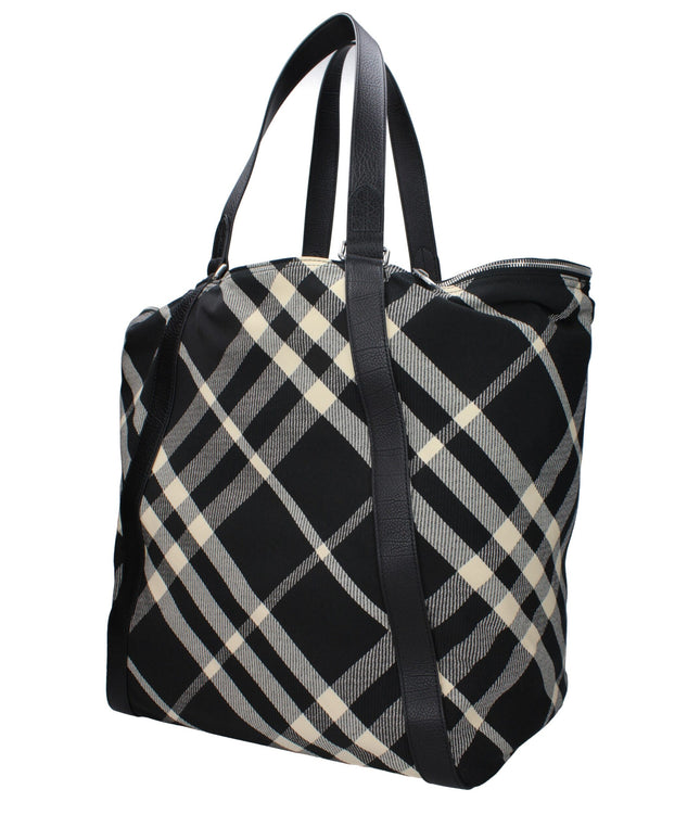Burberry Black Fabric Shoulder Bags