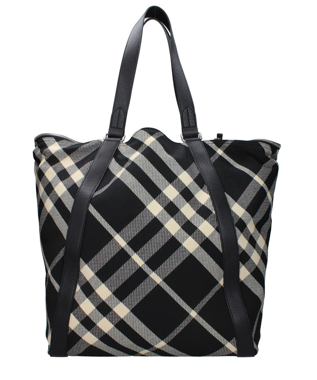 Burberry Black Fabric Shoulder Bags