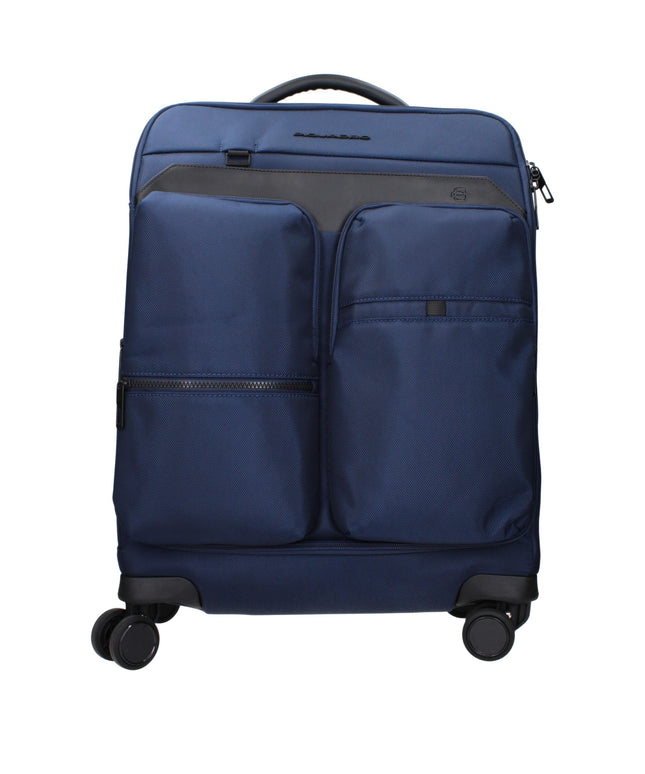 Piquadro Blue Fabric Luggage And Travel