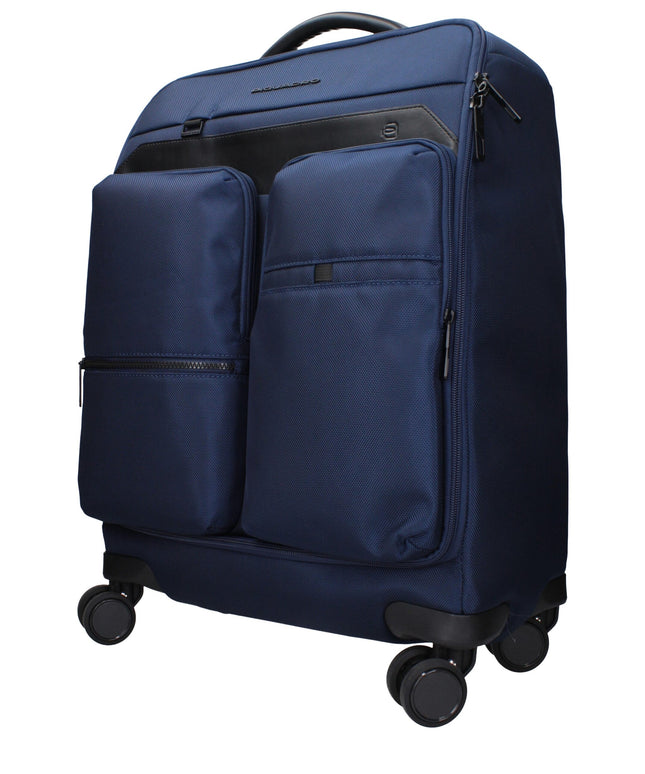 Piquadro Blue Fabric Luggage And Travel