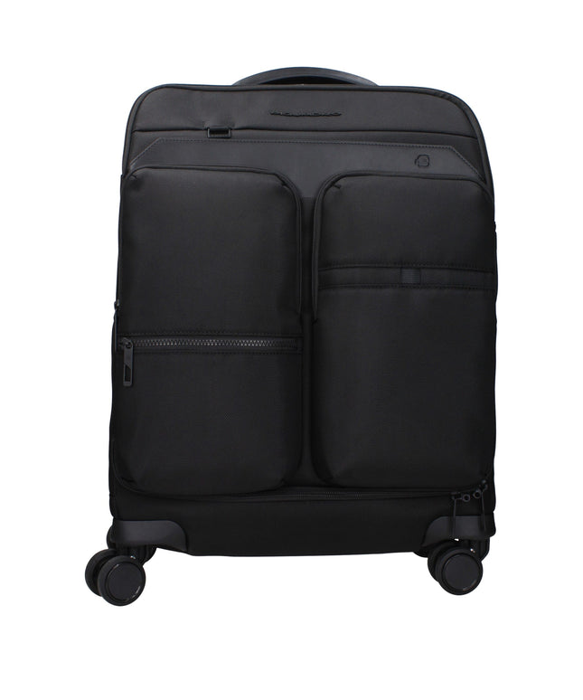 Piquadro Black Fabric Luggage And Travel