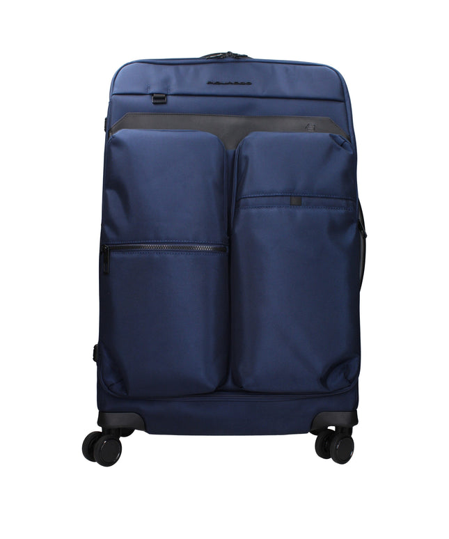Piquadro Blue Fabric Luggage And Travel