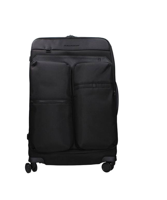 Piquadro Black Fabric Luggage And Travel