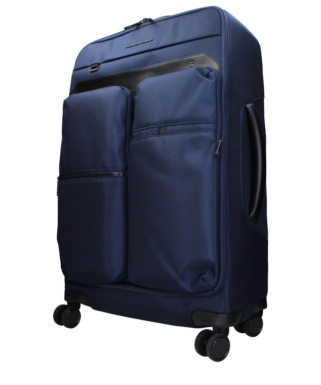 Piquadro Blue Fabric Luggage And Travel