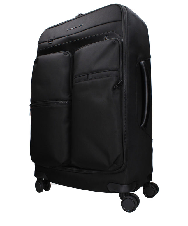 Piquadro Black Fabric Luggage And Travel