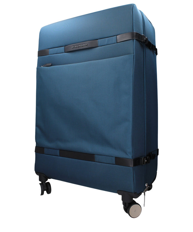 Piquadro Blue Fabric Luggage And Travel