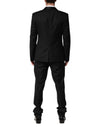 Dolce & Gabbana Black Wool Men Single Breasted 2 Piece Suit