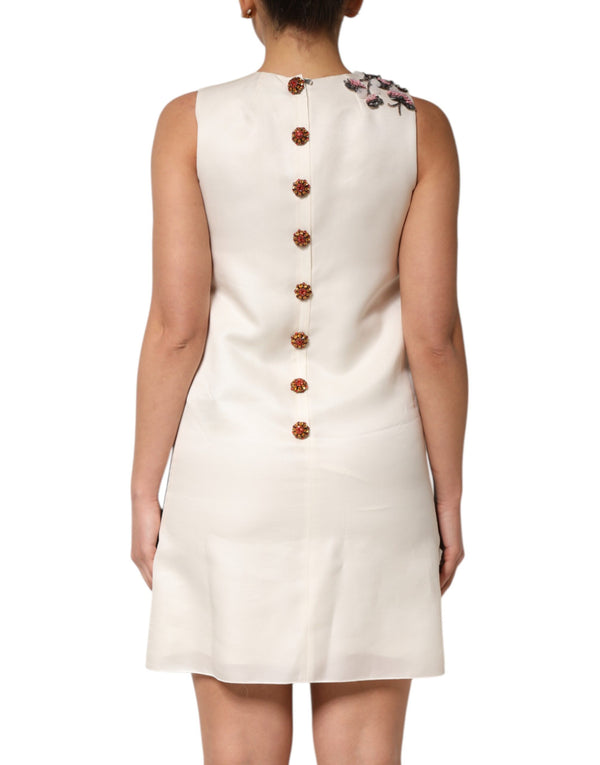 Dolce & Gabbana Multicolor Crystal Embellished A-line Mini Dress