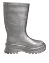 Dolce & Gabbana Metallic Silver Pull On Rain Boots Shoes