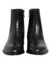 Dolce & Gabbana Black Leather Mid Calf Men Boots Shoes